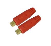 RIVERWELD Cavo di saldatura TIG EDKL10-25 200Amp Dinse Quick Fitting colore rosso confezione da 2