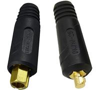 RIVERWELD Cavo di saldatura TIG Pannello Connettore-Spina DKJ10-25 e EDKL10-25 200Amp Raccordo rapido 2 pezzi