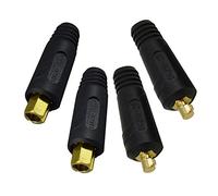 RIVERWELD Cavo di saldatura TIG Pannello Connettore-Spina DKJ10-25 e EDKL10-25 200Amp Raccordo rapido 4 pezzi