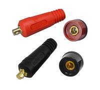 RIVERWELD Cavo di saldatura TIG set di prese di collegamento a pannello DKJ10 25 e DKZ10-25 montaggio rapido Euro style 200 amp 4 pezzi