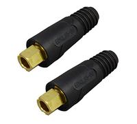RIVERWELD Connettore pannello cavi saldatura TIG-spina EDKL35-50 300Amp Dinse attacco rapido 2pz