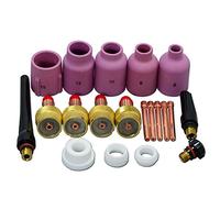 RIVERWELD Corpo Collet per Diffusore Gas TIG 10N 45V Jumbo Grande Diametro Ugelli in Ceramica di Allumina 57N75 57N74 53N88 53N87 53N89 per SR WP 17 18 26 Torcia di saldatura TIG 20pcs