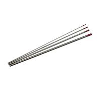 RIVERWELD Elettrodo di tungsteno per saldatura TIG al 2% di toriato WT20, punte rosse, 1,0 mm, 1,6 mm, 2,4 mm, 3,2 mm x 150 mm, kit di 4 pezzi, misure assortite
