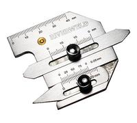RIVERWELD HJC40 Calibro di saldatura multifunzionale Ponti Tubi metrici Controllo spessore saldatura Altezza saldatura Spazio di saldatura Segni angolari scanalatura saldatura Sistema metrico