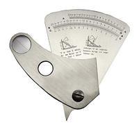 RIVERWELD Il calibro di saldatura a settore a forma di ventaglio controlla l'angolo di crepaccio e la larghezza della saldatura L'altezza Misura la saldatura Intervallo di dimensioni da 0 a 20 mm