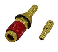 RIVERWELD Raccordo acqua e gas per torcia di saldatura PTA DB SR WP 9 17 18 26 TIG (Rosso)