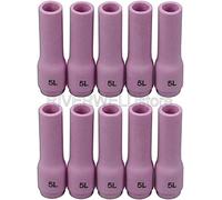 RIVERWELD TIG Alumina ugelli in ceramica tazze lunghe 796F72#5L (D8.0 x 48 mm) Orifice Fit DB SR WP 9 20 25 TIG torcia saldatura 10pk