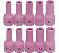 RIVERWELD TIG Aluminia Ugello in ceramica tazza extra lungo kit 53N58XL 53N59XL 53N60XL 53N61XL 53N61SXL per SR WP 9 20 25 TIG torcia saldatura 10pz