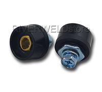 RIVERWELD TIG Pannello cavo di saldatura Connettore-plug Nero DKZ10-25 200AMP Dinse Adattamento rapido 2 pezzi