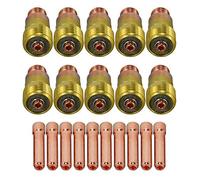 RIVERWELD TIG Stubby Gas Lens 17GL332 2.4mm 10N24S Kit pinza TIG adatto DB SR WP 17 18 26 Torcia per saldatura TIG 20 pezzi