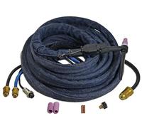 RIVERWELD WP-20F WP20F-25 TIG Saldatura Torcia Completa Con Testa Flessibile Raffreddato Ad Acqua 200Amp 25Feet 7.6M