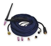 RIVERWELD WP-9FV 125Amp TIG Torcia per saldatura raffreddata ad aria flessibile e valvola 3,8 metri (12 piedi)