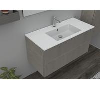 RIVESHOP - CANALETTO mobile sospeso 2 cassetti 100x45 grigio caldo - CANALETTO100GRIGIOCALDO