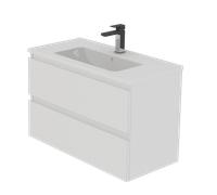 RiveShop - Composizione Allegra mobile con lavabo 60cm 2 cassetti : Finiture Allegra - Bianco Neve