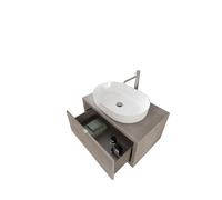 RIVESHOP - DIMO mobile sospeso 1 cassetto 80x50 grigio caldo - DIMO80GRIGIOCALDO