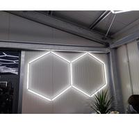 rivestiiltuogarage Illuminazione led nido d'ape 2 esagoni moderna detailing ufficio officina bar barber shop hotel bar Garage esagonale (1,68 x 0,98 cm)