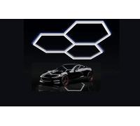 rivestiiltuogarage Illuminazione led nido d'ape 3 esagoni moderna detailing ufficio officina bar barber shop hotel bar Garage esagonale (209x209 cm)