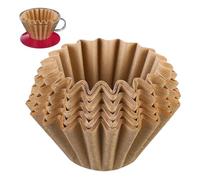 Rivestimenti per filtri da caffè monouso - Filtri di carta in stile tazza bianca da 50 pacchetti per la preparazione da 1 a 4 tazze, compatibili con macchini a goccia, setup pulito, setup, utensili pe