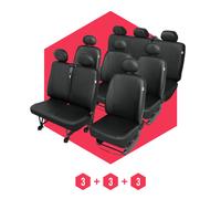 Rivestimenti Sedili per Citroen Jumper Io (94-06) 9 sedili SET Coprisedili Auto