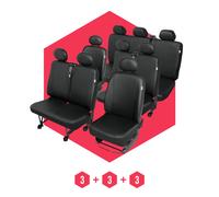 Rivestimenti Sedili per Citroen Jumpy I (94-06) 9 Set Di Coprisedili Auto