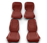 Rivestimenti Sedili Riferimenti per W126 Coupé 1. Serie 1979-1985 Rosso Scuro