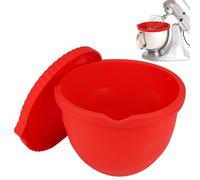 Rivestimenti Silicone per KitchenAid Testa Inclinabile 5 Qt Planetaria, Insert Scodella Silicone con Coperchio Sostitutivo Accessori Planetaria Pratici (Rosso)
