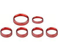 Rivestimento Adesivo Interno Interruttore Condizionatore D'aria E Rimorchio E 4WD E Manopola VOL Pulsante Di Rivestimento Per Ford F150 XLT 2016 2017 2018 2019 MNGNCBXWK(Red)