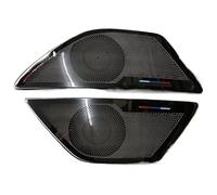 Rivestimento Altoparlante Auto Per BMW F10 F18 Serie 5 Altoparlanti Per Portiere Auto Antigraffio Stereo Decora Copertura Altoparlante Accessorio Audio(A-black)