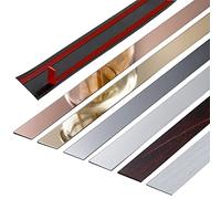 Rivestimento da parete metallizzato, 3.2ft Self-Adhesive Wall Edging Strip, Metalized Molding & Trim, Flexible Ultra Thin Decorative Mirror-Like Finished(Pure White,Width 100mm)