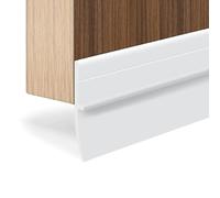 Rivestimento Del Bordo Del Pavimento, Autoadesive, Coprisoglie In Pvc, Strisce Antispiffero Inferiori Per Porte, Zanzariere Per Finestre Da Garage(Gray White,5cm)