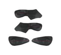 Rivestimento del pannello Per Peugeot 206 Car Styling Porta Interna Bracciolo Pannello Copertura Finiture Protettive Modanatura Auto(Black with red)