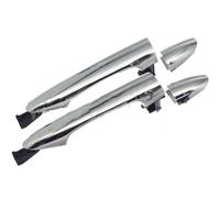 Rivestimento della maniglia esterna della porta Maniglia esterna per portiera auto per Kia per Picanto 2011-2016 per cromo argento anteriore posteriore(Rear Lh Rh 2pcs)