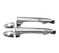 Rivestimento della maniglia esterna della porta Maniglia esterna per portiera auto per Kia per Picanto 2011-2016 per cromo argento anteriore posteriore(Front Lh Rh 2pcs)