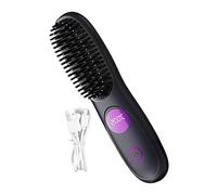 Rivestimento di raddrizzamento dei capelli - pettine riscaldata ricaricabile cordless | Piastra per capelli USB portatile con 3 impostazioni di calore | Pannello caldo auto-off anti-SCald per donne da