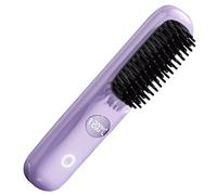 Rivestimento Di Raddrizzamento - Rifinitura Riscaldata | Pianto Per Capelli In Carica USB Riparato A Pelo, Pennello Termico, Piastra Per I Capelli Per Il Giorno, Viaggi, Spessi, Ricci A Lisci