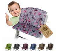 Rivestimento di ricambio per cuscino compatibile con Stokke Tripp Trapp | Set di cuscini riduttore per sedile, mod. 1 pezzo