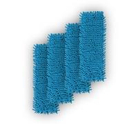 Rivestimento di ricambio per lavapavimenti (4 pezzi) - 40 cm - Rivestimento in ciniglia per tutti i comuni supporti pieghevoli - Rivestimento per tutti i tipi di pavimento