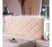 Rivestimento Imbottito Testiera Letto Una Piazza E Mezza Copertura per Testiera Schienale Cuscino Spalliera per Letto Divano all-Inclusive Coperchio Testata Letto,pink-100cm