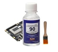 Rivestimento impermeabile per circuiti stampati - Sigillante isolante antiumidità trasparente da 100 ml con pennello | per riparazione PCB, protezione strisce LED, sigillatura terminali, collegamento