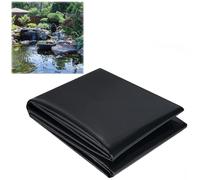 Rivestimento impermeabile per laghetto in HDPE, 4 x 10 m, resistente, 0,12 mm, nero, per laghetti, acquari e giochi d'acqua (1,5 x 2 m, 3 x 8 m, 5 x 10 m)