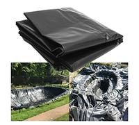 Rivestimento impermeabile per laghetto in HDPE da 1 mm, resistente, protezione per stagni di pesci, giardino, cascata e fontana, colore: nero. Dimensioni: 5 x 7 m. Ideale per paesaggi acquatici e
