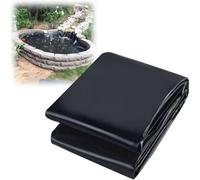 Rivestimento impermeabile per laghetto in HDPE nero, resistente, 0,12 mm, 1,5 x 10 m, 4 x 6 m, 5 x 8 m, 8 x 12 m, 10 x 10 m, membrana resistente agli strappi per piccoli laghetti da giardino