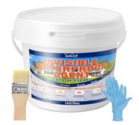 Rivestimento impermeabile trasparente, 1 kg, in plastica liquida, impermeabile, invisibile, sigillante, impermeabile, per interni ed esterni, fanghi di tenuta impermeabili