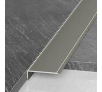 Rivestimento in alluminio per piastrelle da 90 cm, 3 pezzi, modanatura protettiva per pareti per battiscopa e pelliccia, facile da installare, ideale per rinnovare la casa (Sekt, 30 x 10 mm)
