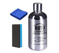 Rivestimento in ceramica per auto - Kit di protezione per vernice altamente lucida da 100 ml | Agente per la riparazione dei con spugna e asciugamano, rivestimento protettivo UV per auto,