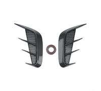 Rivestimento in gomma morbida per paraurti anteriore e laterale, in fibra di carbonio e nero lucido, adesivo per il flusso d'aria, adesivo per auto, SUV, camion, stile esterno (fibra di carbonio nero)