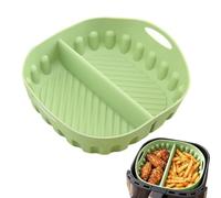 Rivestimento In Silicone Per Air Fryer Vassoio Quadrato Divisorio per | Rivestimento Termoresistente Per Friggitrice Ad Aria Sala Da Pranzo Catering Cucina Domestica Ristora Grande verde