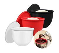 Rivestimento in silicone per ciotola per robot da cucina KitchenAid TiltHead da 5 litri, resistente al calore, per uso alimentare, set da 3