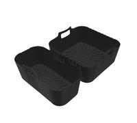 Rivestimento In Silicone Per Friggitrice Ad Aria | Rivestimenti In Silicone Per Cestello Di Friggitrice Ad Aria,2 Pezzi Inserti Vassoio Rimovibili Riutilizzabili Antiaderenti Sicuri Per Cottura Carne