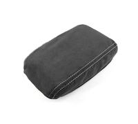 Rivestimento Interno Bracciolo Centrale Controllo In Morbida Pelle Scamosciata Con Elastico Per VW Per Golf 6 MK6 2010-2013 Coperchi braccioli(White line)